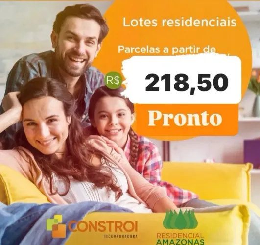 Residencial Amazonas 1 lotes com mensais R$218,5