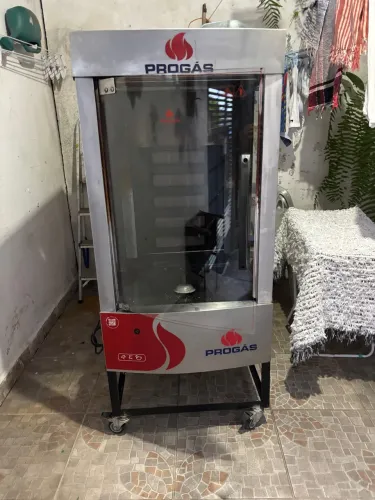Forno Assador Multiuso Giratório Progás PRP-242 - Cap. 70kg / 30 Frangos (Inox)