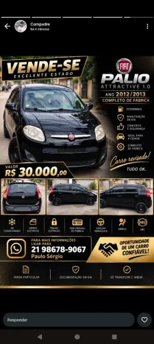 Fiat Palio Attractive 1.0 EVO Fire Flex 8V 5P 2012