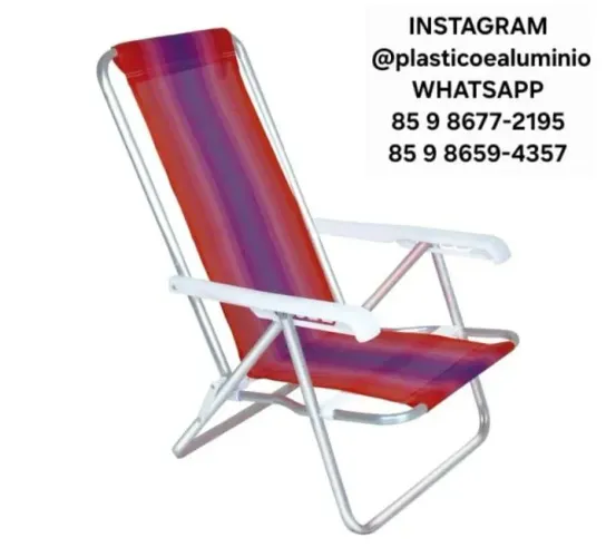 Cadeira de praia reclinável