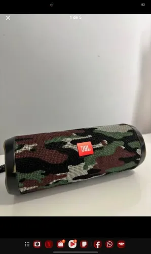 JBL Flip 4 Original Camuflada Squad Caixa de Som Bluetooth