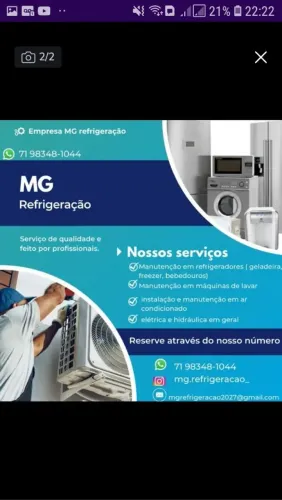 Conserto e manutenção de geladeira máquina de lavar e ar condicionado