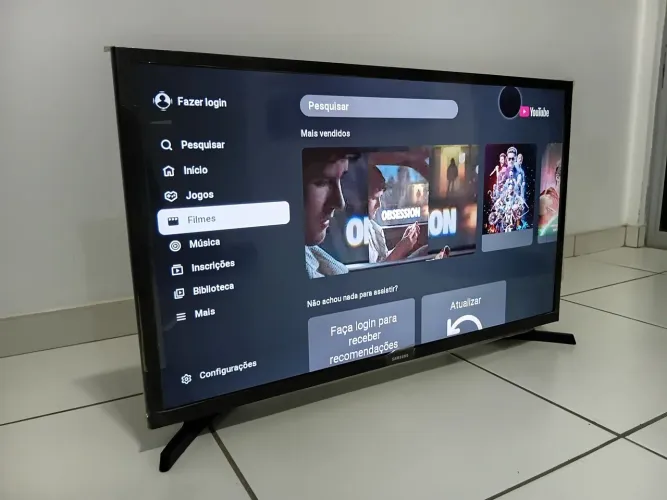 TV Samsung 32pol com galhas na imagem