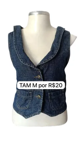 Colete jeans TAM m 