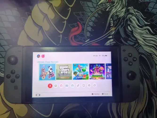 Nintendo Switch V1 Desbloqueado 32GB + MicroSD 128GB