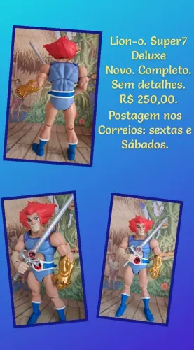 Thundercats Lion-o. Super7 Deluxe. Completo e novo