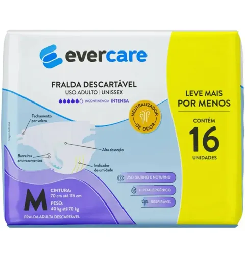 Ever Care Fralda Geriátrica Tamanho M