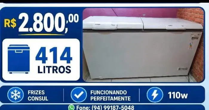 Freezer duas portas Consul