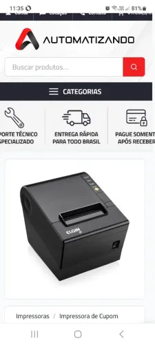 IMPRESSORA DE NOTAS FISCAIS ELGIN I9