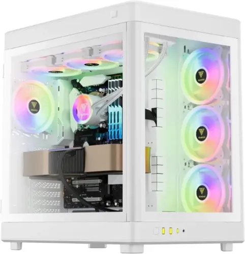 Gabinete Gamer Gamdias Neso P1 WW Full Branco - Novo (LACRADO)!