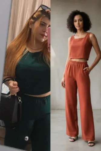 Conjunto crepe P/m/g *22 se alguém se interessar por todos falamos um preço melhor