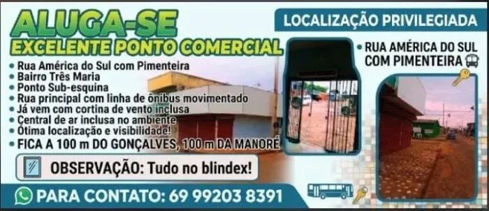 Aluga-se ponto comercial 