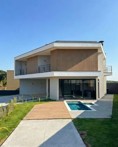 Casa à venda em Paulínia, Parque Brasil 500, com 3 suítes, com 169 m², Condomínio Royal Ga