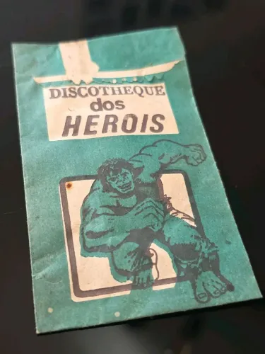 raríssimo pacote de figurinhas discotheque dos heróis hulk lacrado anos 70