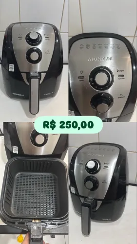 Air Fryer Mondial Family AFN-40-BI Preto e Inox 4L com Timer