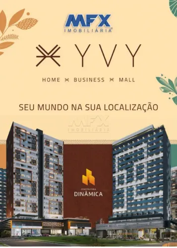 Sala / venda - 30m² com sacada na janela e 1 vaga - Prédio Business YVY Zona Sul de Bauru