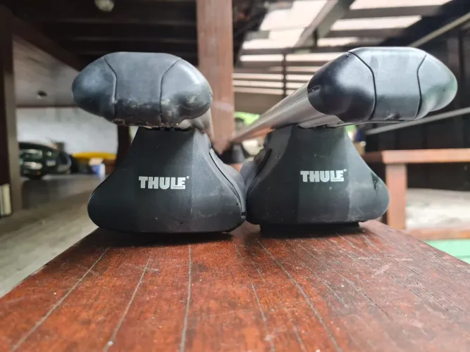 Rack de teto Thule + bagageiro de brinde