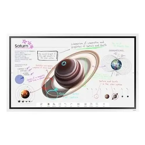 Lousa Digital Monitor Interativo Samsung Flip de 55" Espelhamento e Compartilhamento 