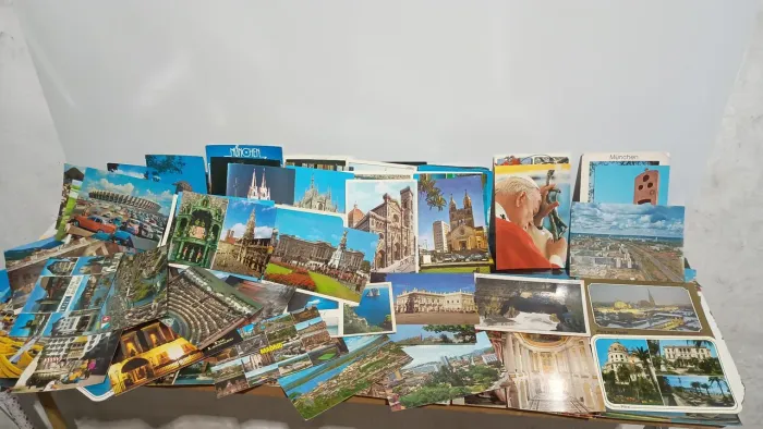 Lote de cartões-postais vintage de diferentes lugares 165 unidades