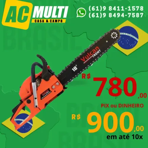 Motosserra a gasolina VSL550 2T 55cc 3,0HP VULCAN