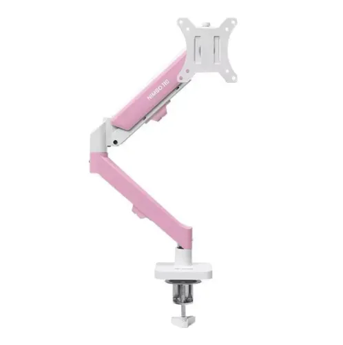 Suporte articulado rosa para monitor