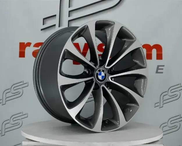 Jogo de Roda Bmw Serie-5 Grafite Diamantado 5x120 - 19x8,5 e 19x9,5 Offset 25 e 39