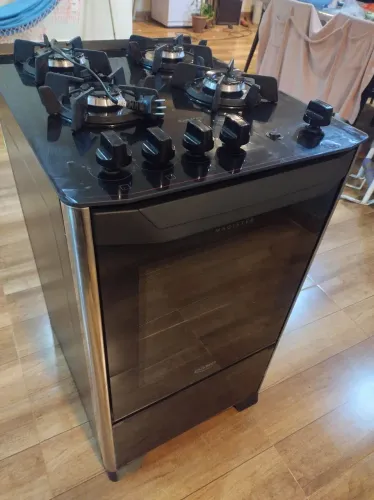 Fogão semi novo mesa de vidro ( Zerado!)