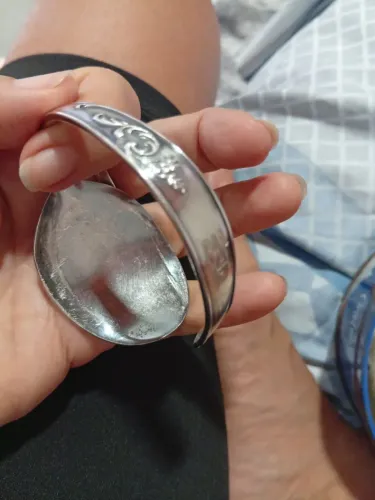 ? Pulseira artesanal feita com colher antiga espanhola - peça única de antiguidade ?
