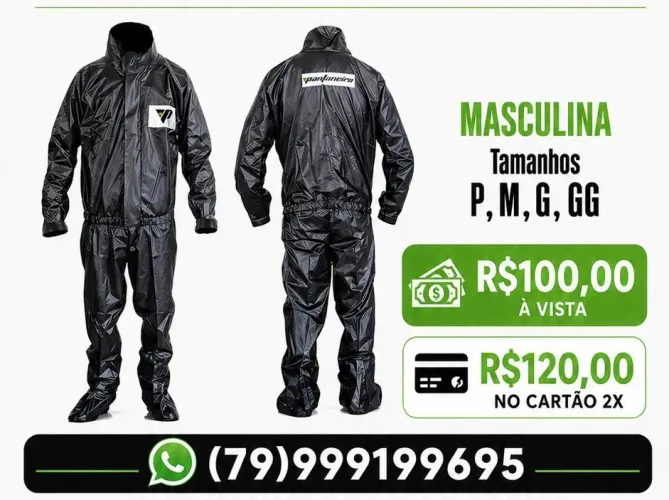 Capa chuva pantaneiro 