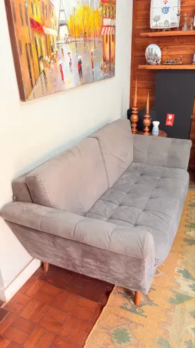 Vendo Sofá Suede 2 lugares