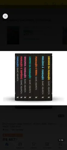 Box livros fundação 