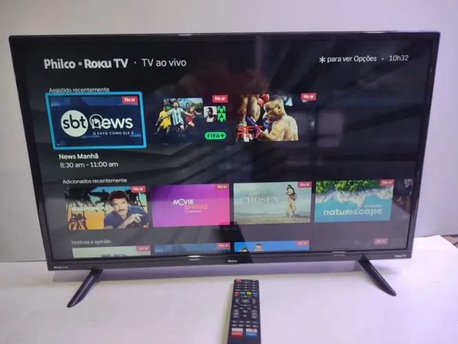 Tv 32 Pol. Smart Roku imagem show de bola.