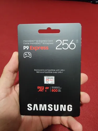 Micro sd express samsung 256gb original e lacrado