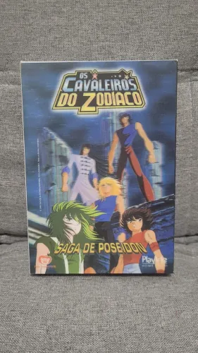 Box Poseidon Dvd playarte cavaleiros do zodiaco volumes 19/20/21 toei animation