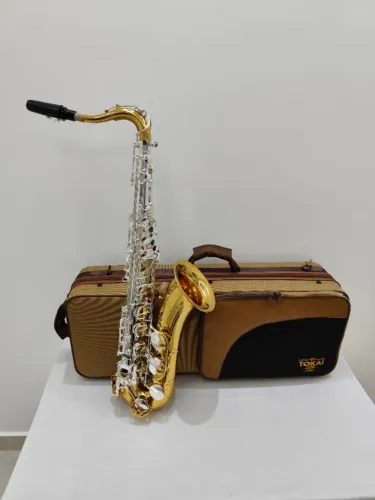 Sax Tenor Tokai TST-300PG Sib - Prata c/ Dourado - NOVO - Aceito trocas - Parcelo 21X