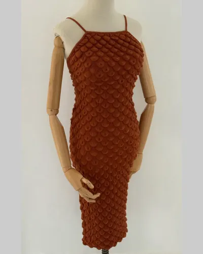 Vestido Anselmi Tricot Escamas
