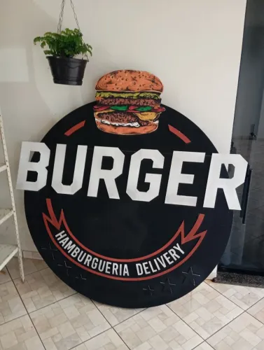 Placa de fachada Hamburgueria