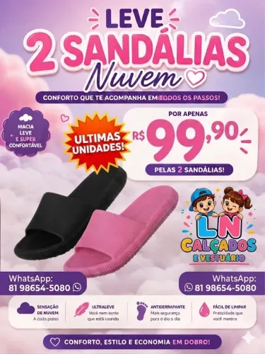 SANDÁLIA NUVEM