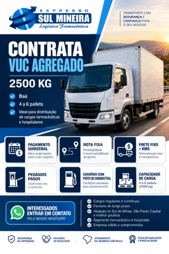 Agrego VUC Carga seca e Refrigerado