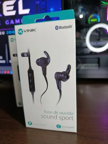FONE BLUETOOTH VINIK SOUND SPORT RECARREGÁVEL NOVO