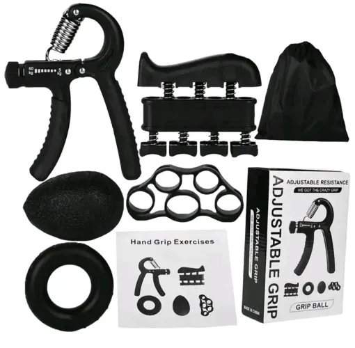 Kit Fortalecedor de mão e antebraço ajustável com 5 peças