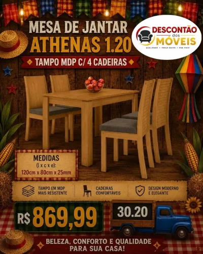 Mesa de Jantar Athenas