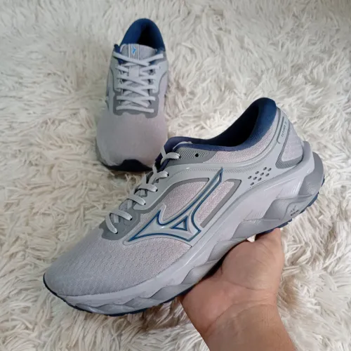 Tênis Masculino Original Mizuno Wave Titan 3 azul petróleo