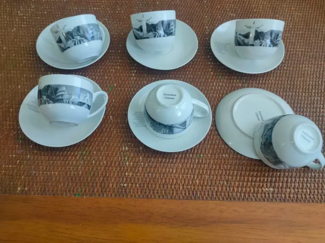 Conjunto de chácaras antigas comemorativas