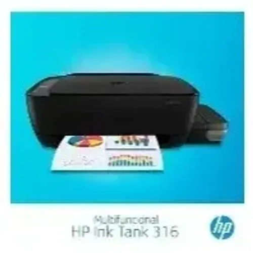Impressora Multifuncional HP Ink Tank 316 - Jato de Tinta, Imprime, Copia e Digitaliza, Al