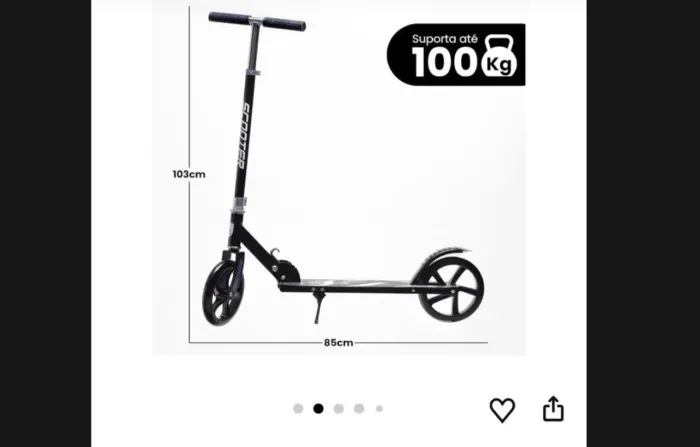 Patinete adulto e criança