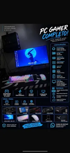 Computador gamer top completo