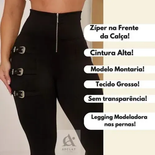 Calça modeladora cós alto tamanho G/GG NOVA