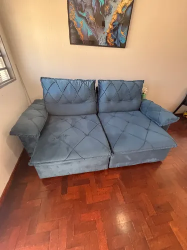 Vendo Sofá Retrátil - Azul 