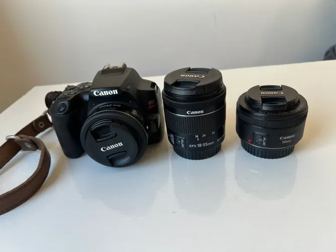 Canon Rebel SL3   (Kit 18-55mm) + Lentes
